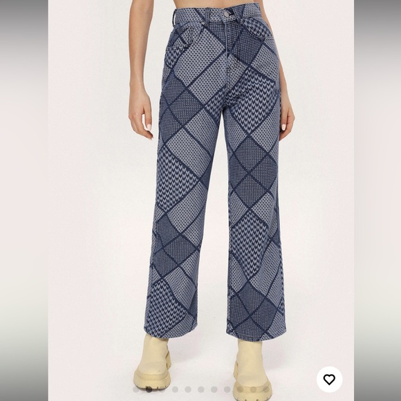 Denim pattern pants - Picture 1 of 4